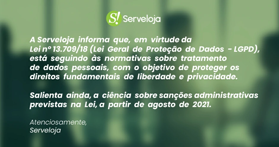 LGPD aviso
